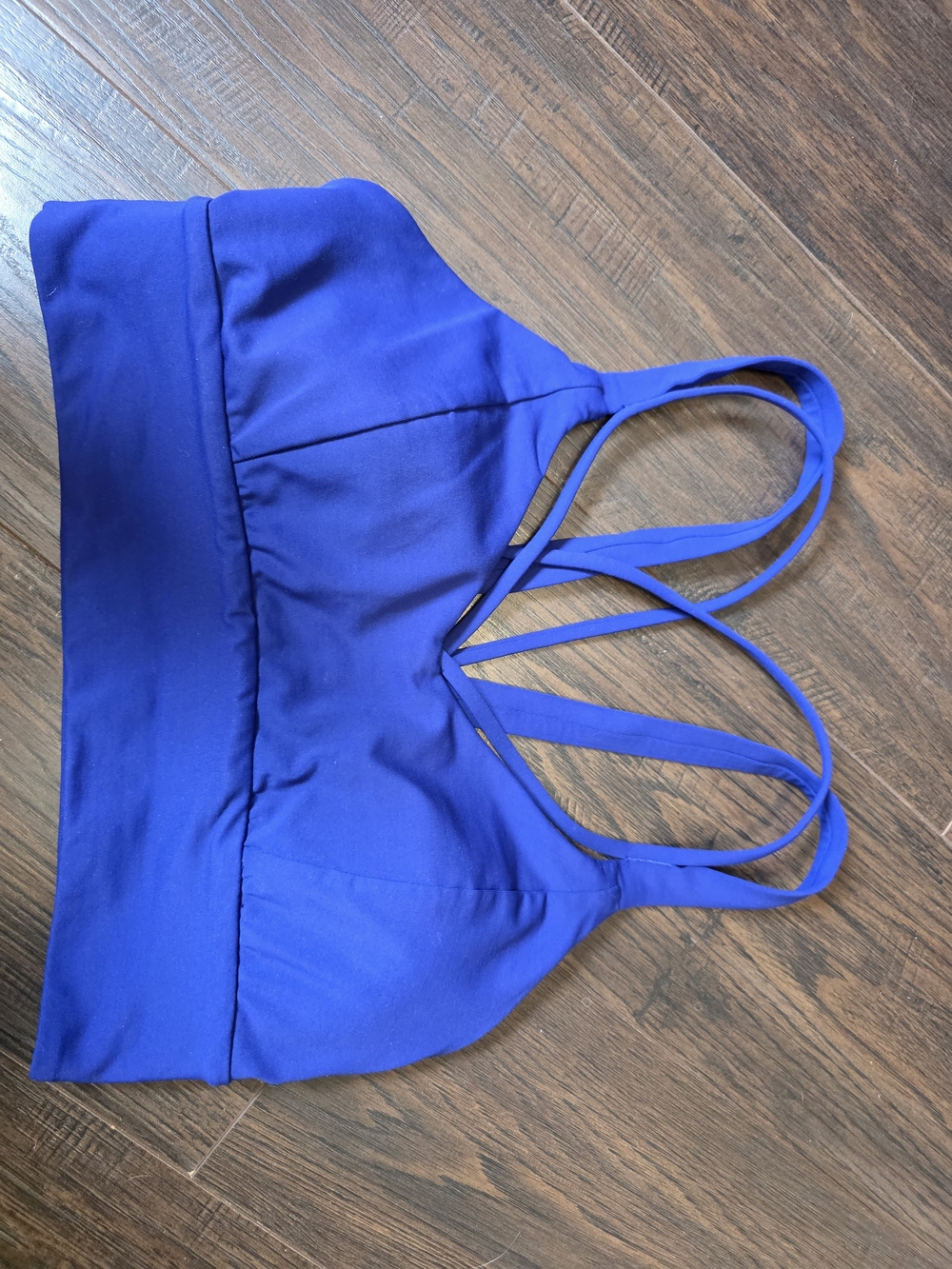 lululemon athletica Bright Blue Strappy Sports Bra